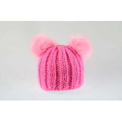 Brnehuer med to pomponer