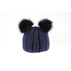 Brnehuer med to pomponer