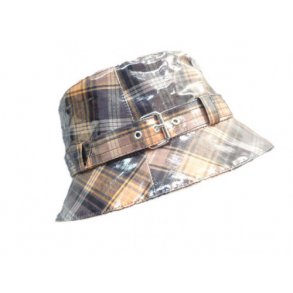 Regnhat til dame med elegant spndestrop