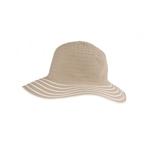 Feminin bllehat til dame - beige/off white