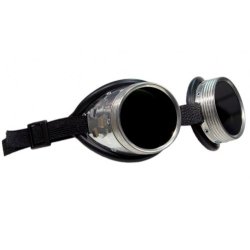 Retro brille til krehjelm