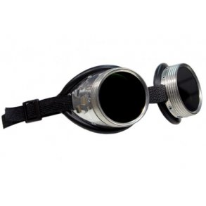 Retro brille til krehjelm