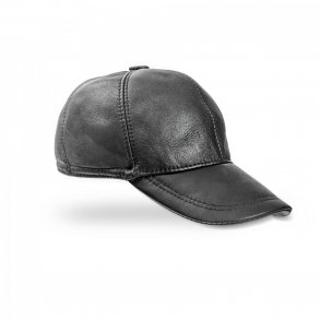 Skindkasket med reklapper - model Bruno - foret med lammeskind