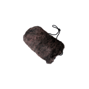 Muffedisse i kaninpels - brun