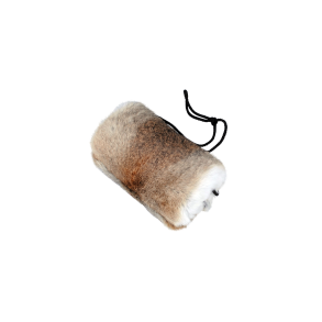 Muffedisse i kaninpels - brun hare