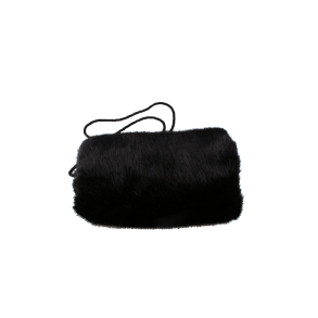 sort muffedisse i kunstpels