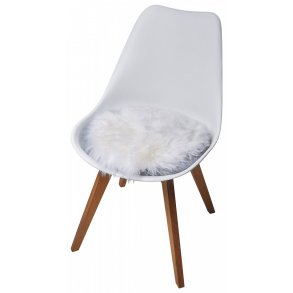 Hvidt sdehynde i lammeskind