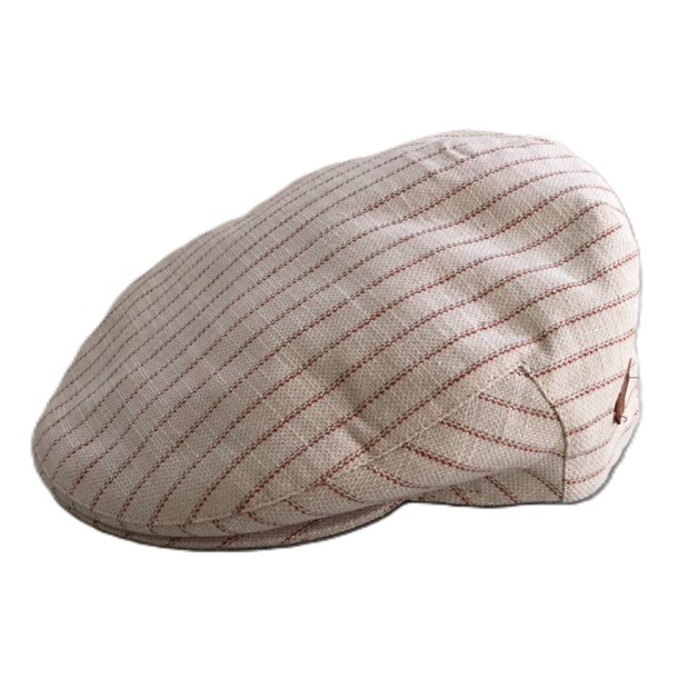MJM herrekasket - model Oliver Brown Stripe