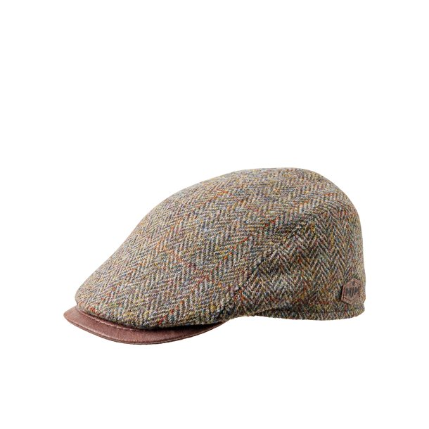 MJM kasket - model Harris Tweed Green
