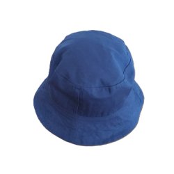 Bllehat - solhat - med blomstertryk - vendbar