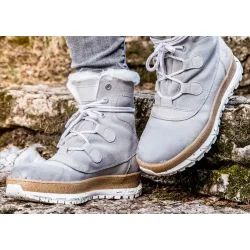 Premium-kvalitets stvler med lammeskind til dame