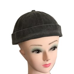 Forvasket Beanie til damer og herrer