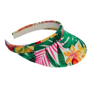 Solskrm - solvisir blomstret - orange/grn/gul