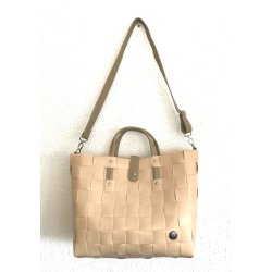 Taske af genbrugsplast med skulderrem fra Witzgall - ideel til indkb, skovtur, badetj m.m.