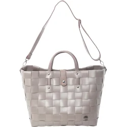 Taske af genbrugsplast med skulderrem fra Witzgall - ideel til indk�b, skovtur, badet�j m.m.