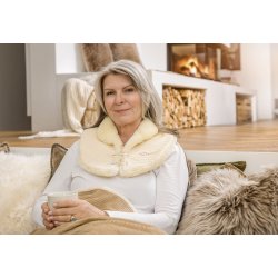 Skulder- og nakkevarmer med lammeskind