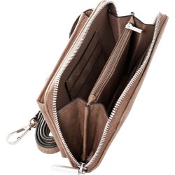 Mobil- kort og pengepung i PU-lder med magnetlukke