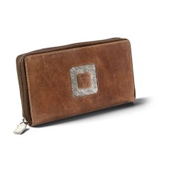 Pengeseddel- og kortpung i gte koskind