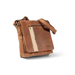 Skuldertaske i koskind