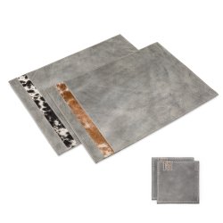 Dkkeserviet og glasskner i koskind - model Milano