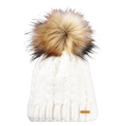 Tophue med kvast i kunstpels