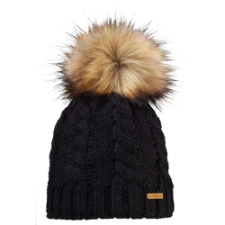 Tophue med kvast i kunstpels