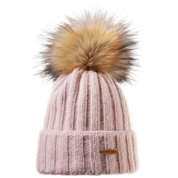 Strikhue til brn med pompon