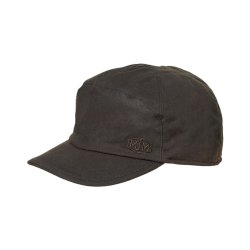 MJM cap med oilskinslook og reklapper
