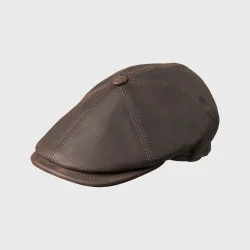 MJM skindkasket med pynteknap - model Rebel Nappa Wax