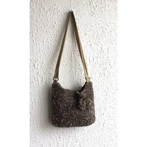 Lille hndtaske med palietter fra Green House