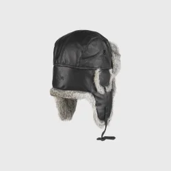 Polarhue i skind med kaninpels fra MJM