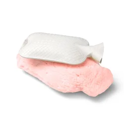 Varmedunk med lammeskindsbetrk